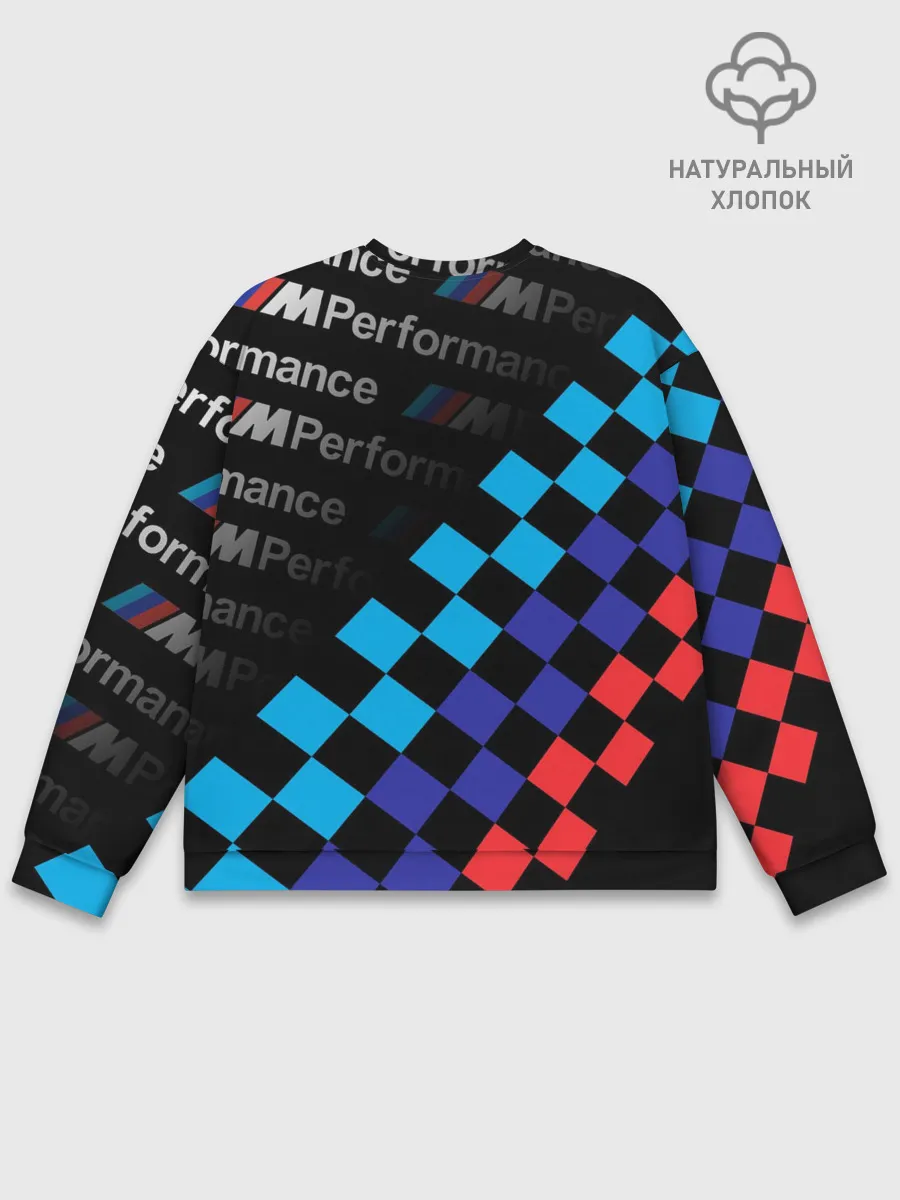 Мужской свитшот базовый / BMW / ФЛАГ/ M PERFORMANCE