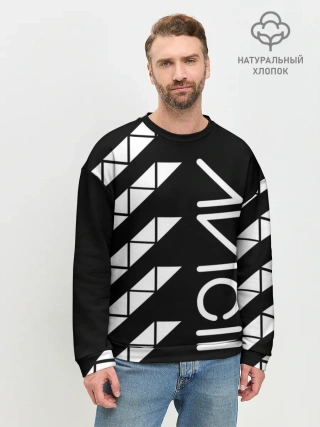 Мужской свитшот базовый / AVICII ГЕОМЕТРИЯ