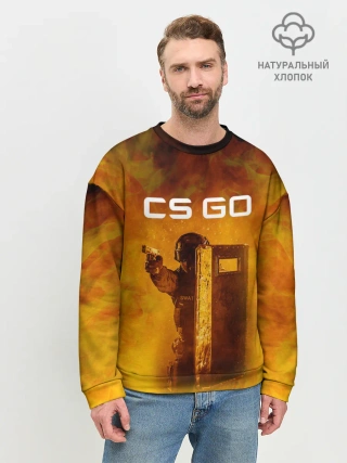 Мужской свитшот базовый / CS GO SWAT | КС ГО