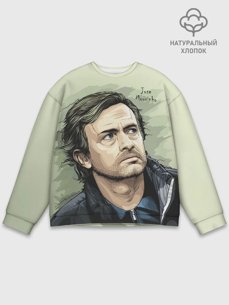 Мужской свитшот базовый / Размышления о футболе Моуринью