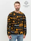 Мужской свитшот базовый / PORNHUB / ПОРНХАБ / УЗОР
