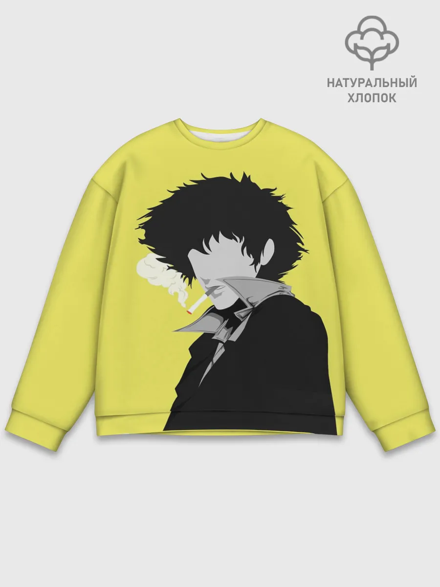 Мужской свитшот базовый / Cowboy Bebop. Спайк Шпигель