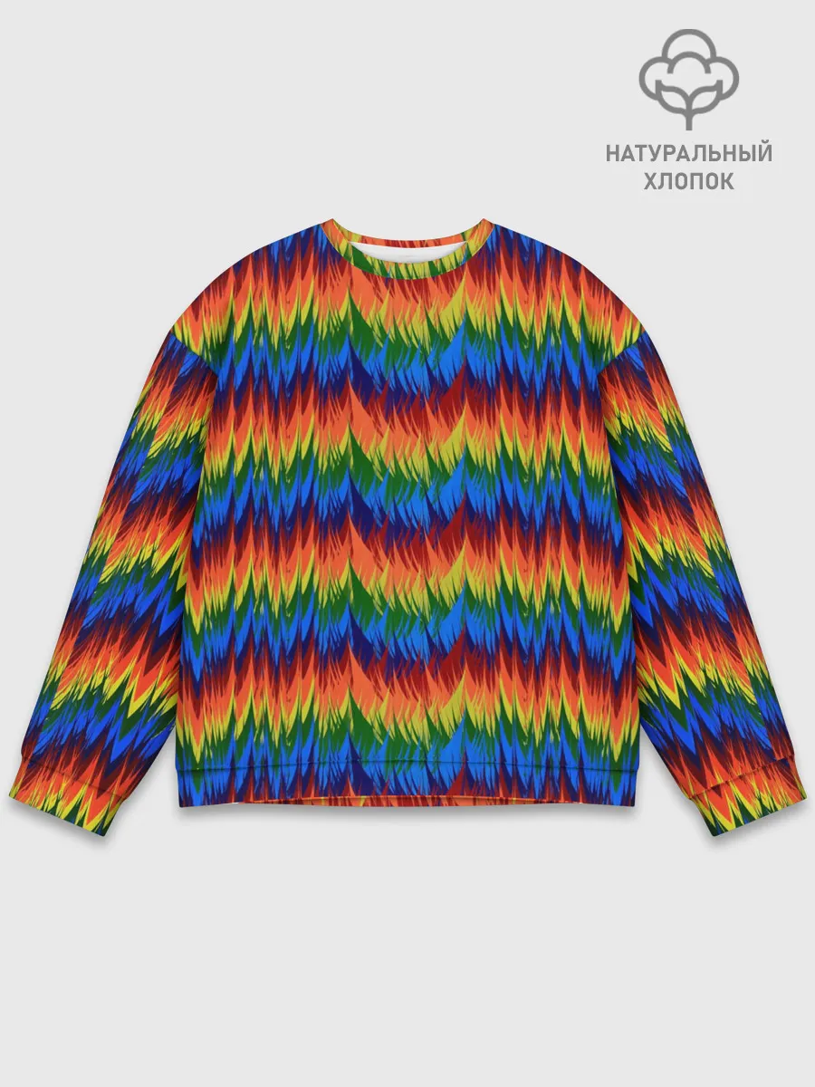 Мужской свитшот базовый / РАДУЖНАЯ КИСЛОТА
