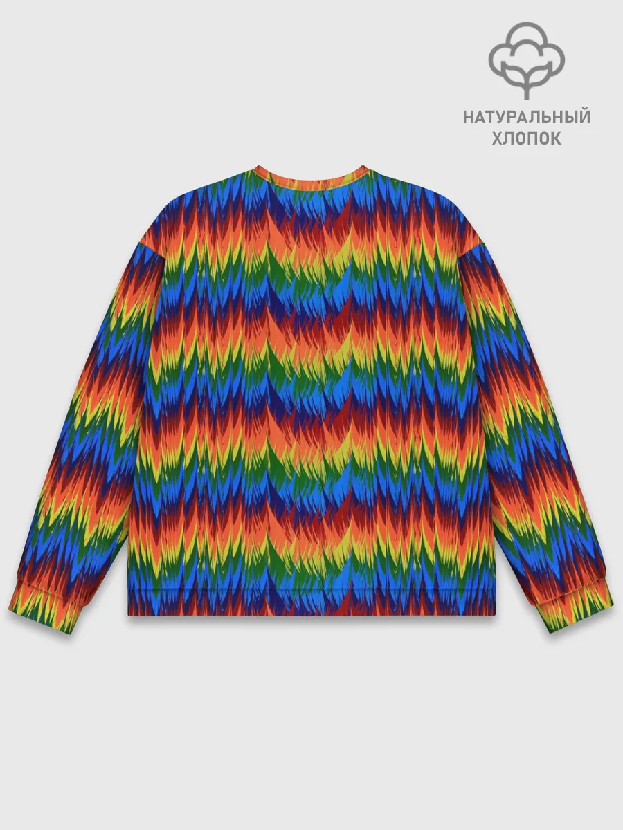 Мужской свитшот базовый / РАДУЖНАЯ КИСЛОТА
