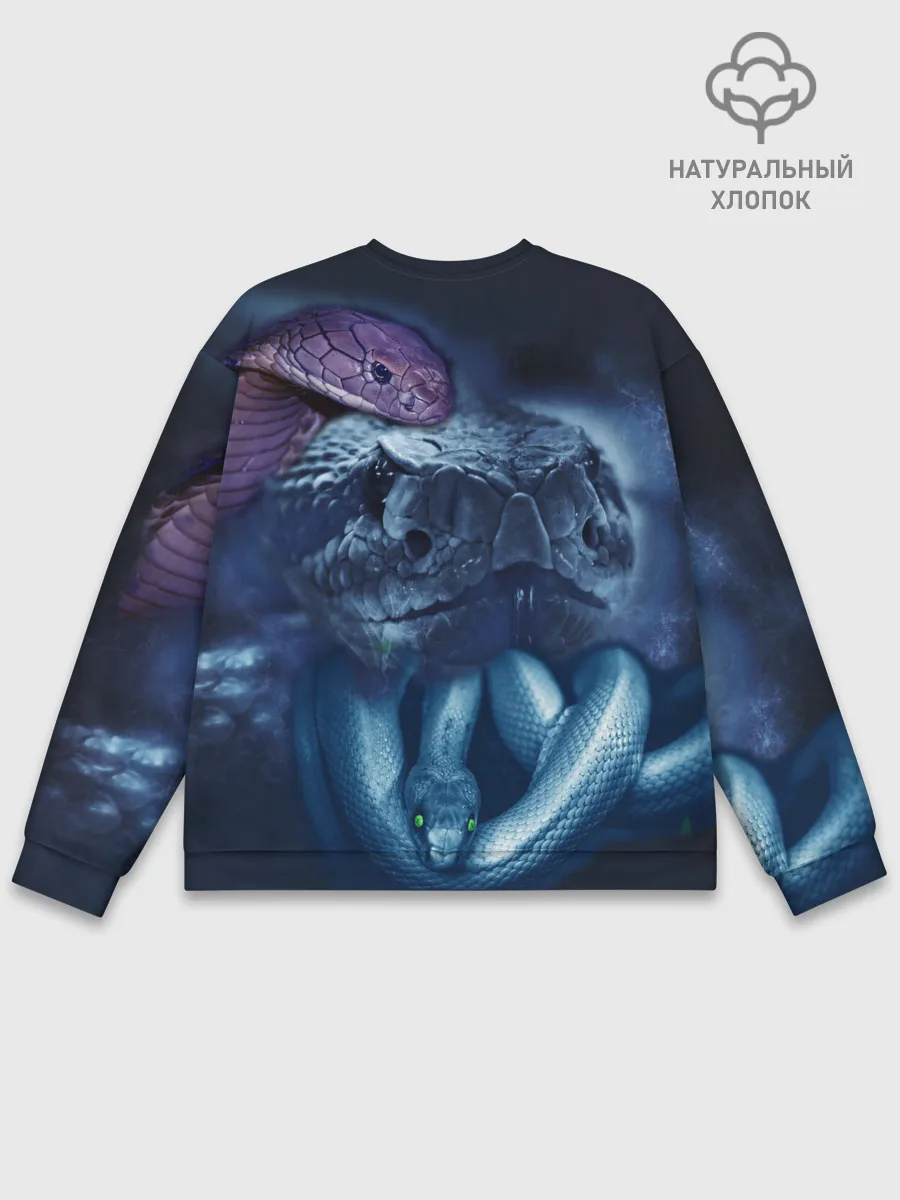 Мужской свитшот базовый / Мифические змеи