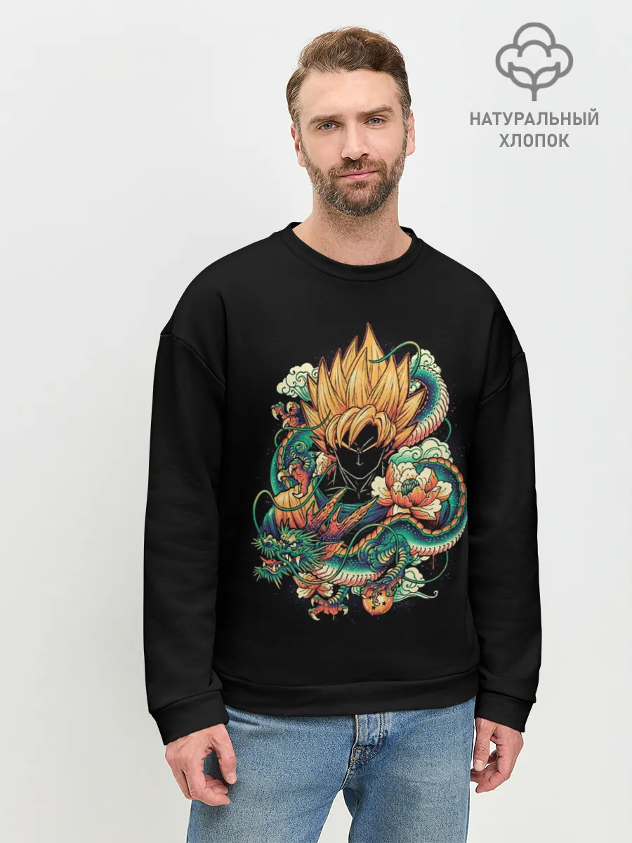 Мужской свитшот базовый / Dragon Ball. Retro Style