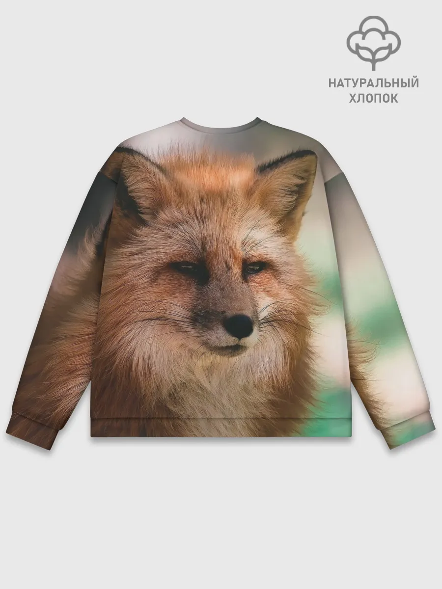 Мужской свитшот базовый / Строгая лисица