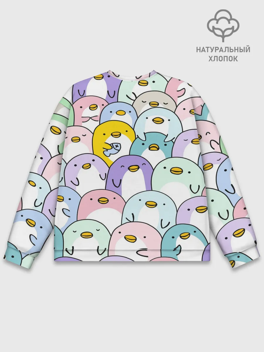 Мужской свитшот базовый / Пингвины