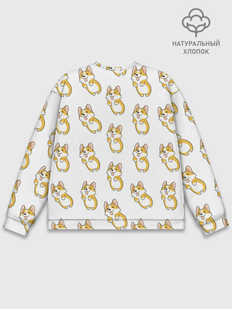 Мужской свитшот базовый / Собаки | Корги