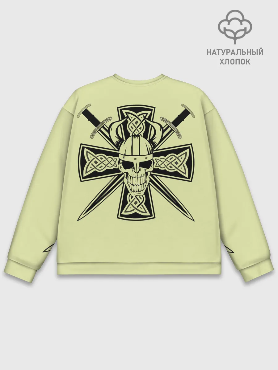 Мужской свитшот базовый / кельтский узор