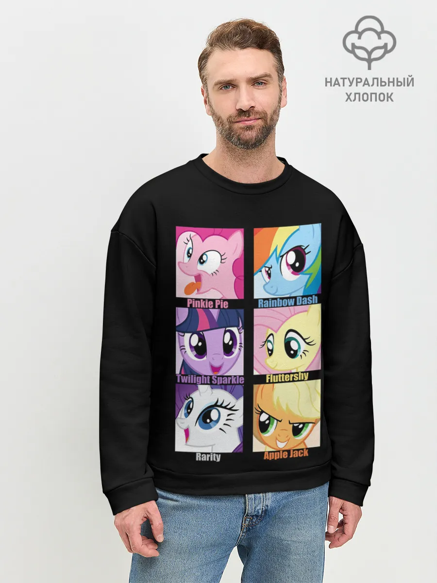 Мужской свитшот базовый / Pony team