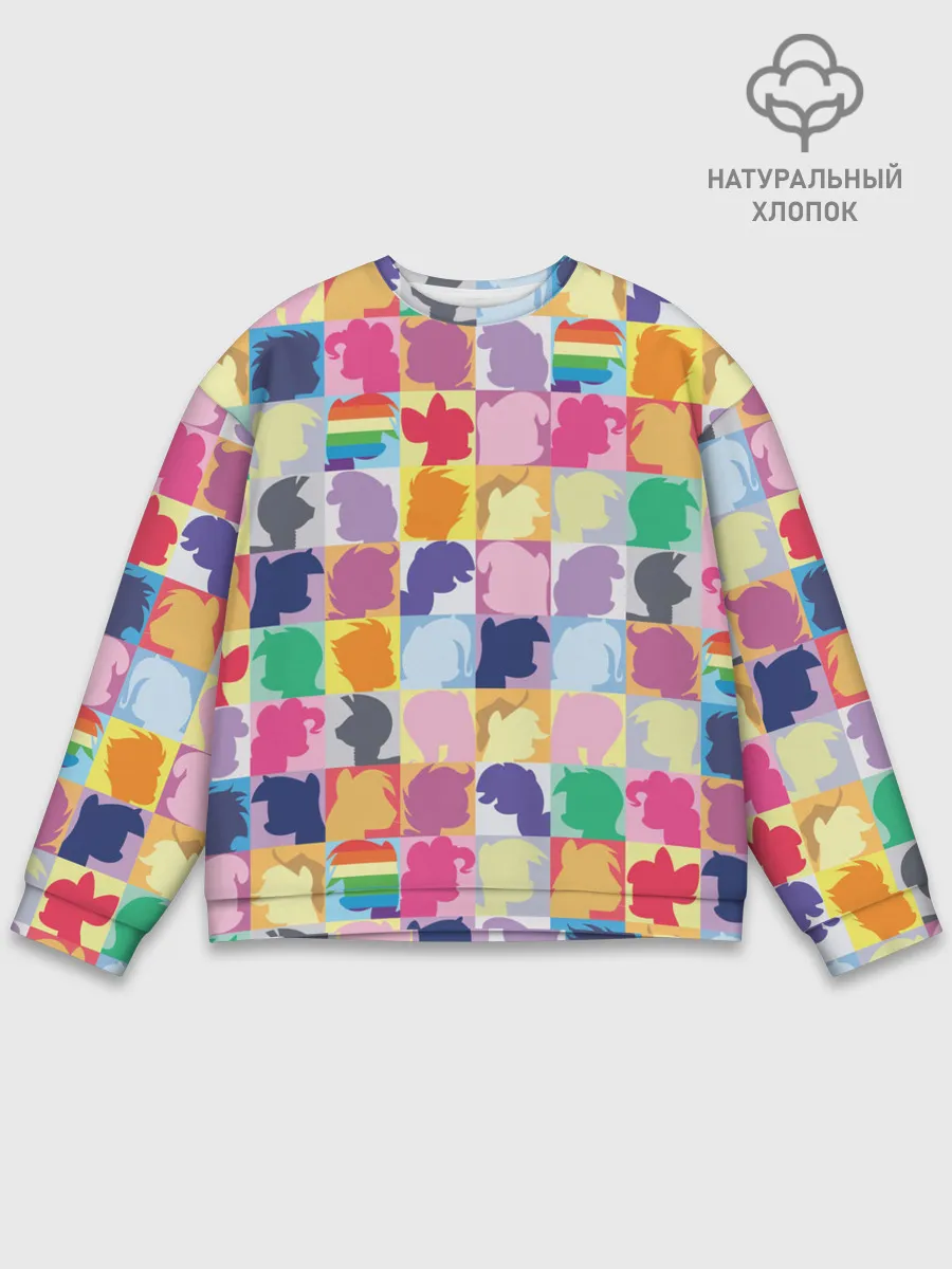 Мужской свитшот базовый / Команда пони