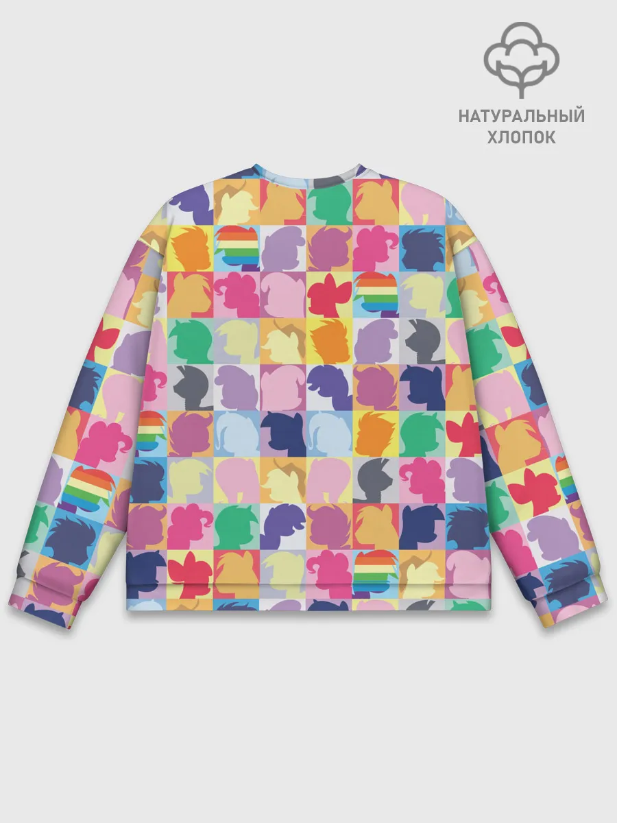 Мужской свитшот базовый / Команда пони