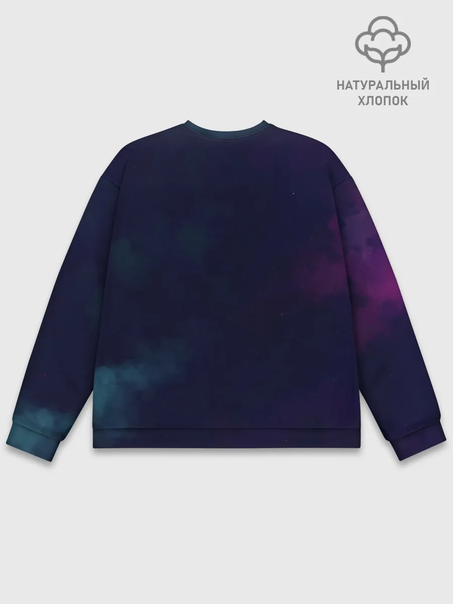 Мужской свитшот базовый / Пони в космосе