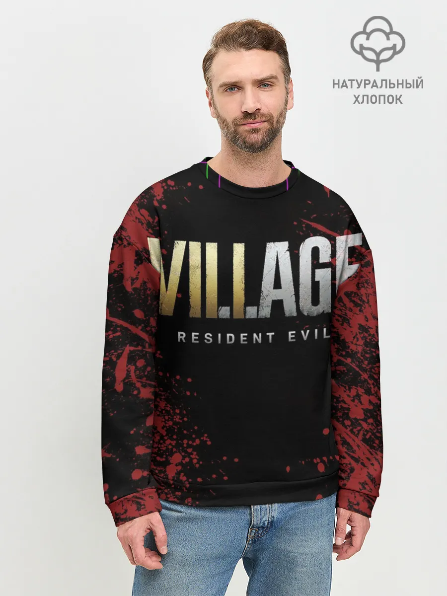 Мужской свитшот базовый / Resident Evil Village логотип