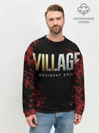 Мужской свитшот базовый / Resident Evil Village логотип