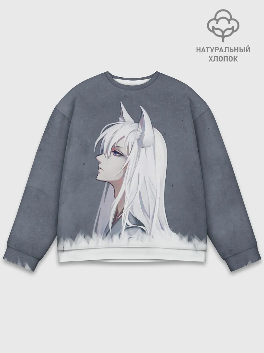 Мужской свитшот базовый / Демон-лис Томоэ