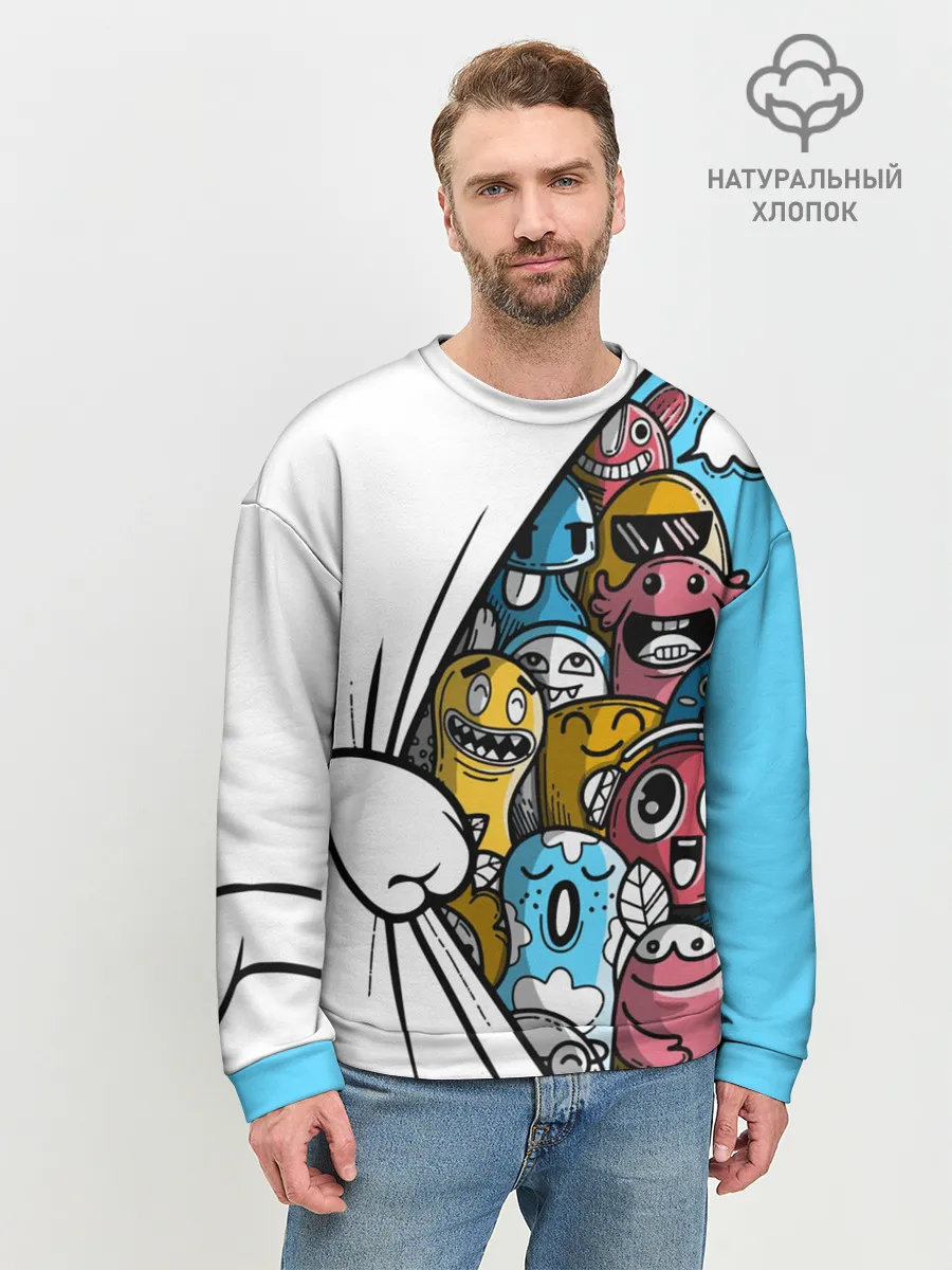 Мужской свитшот базовый / Монстрики