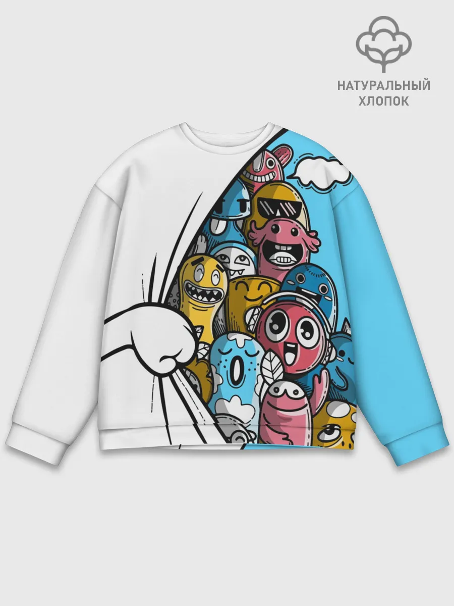 Мужской свитшот базовый / Монстрики