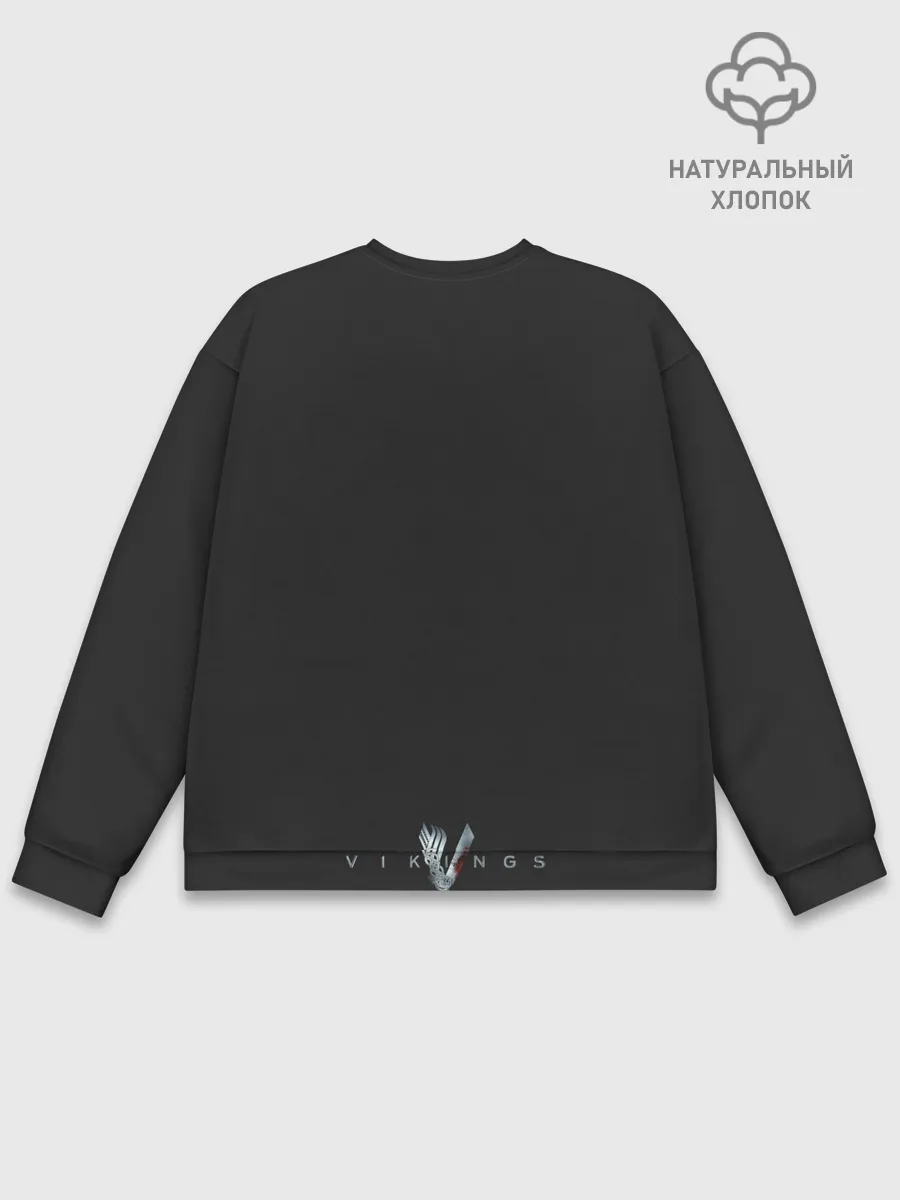Мужской свитшот базовый / Фреска Викинги