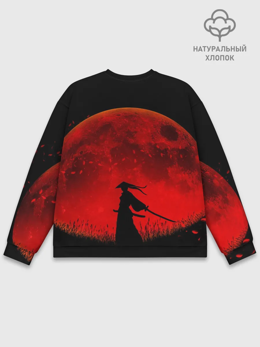 Мужской свитшот базовый / Самурай 3D