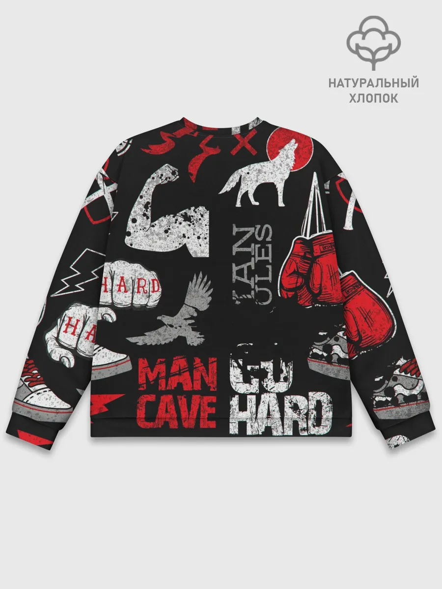 Мужской свитшот базовый / ЧТО ТО МОТИВАЦИОННОЕ 3D