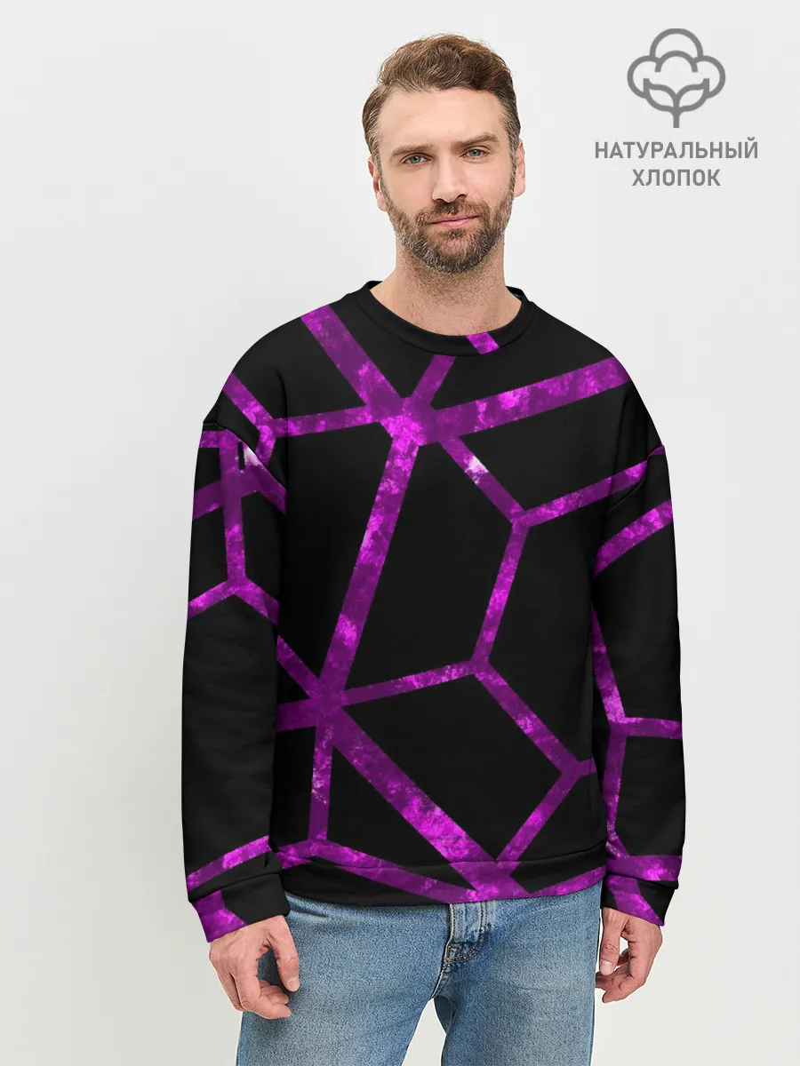 Мужской свитшот базовый / Hexagon
