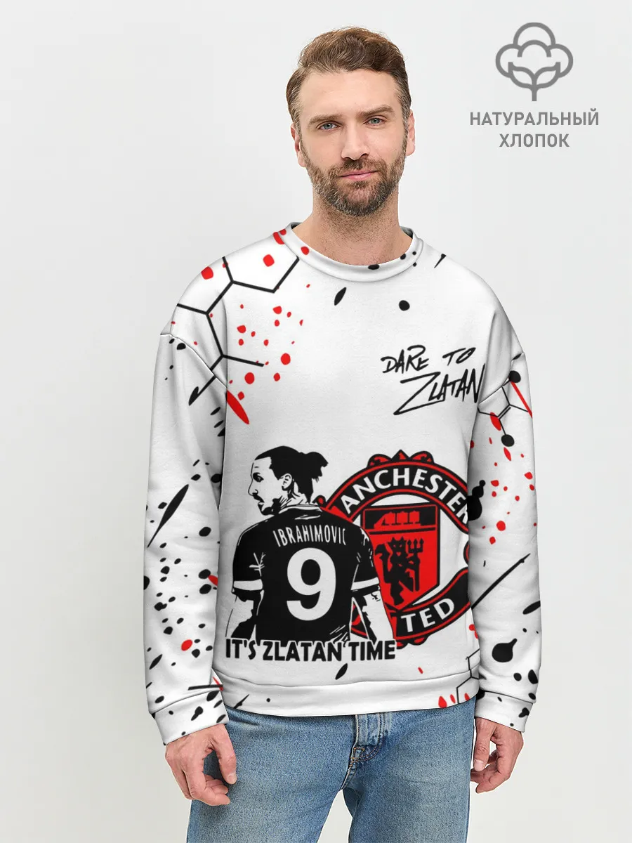 Мужской свитшот базовый / ЗЛАТАН ИБРАГИМОВИЧ / МАНЧЕСТЕР