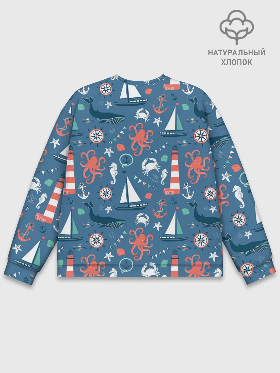 Мужской свитшот базовый / Морские жители