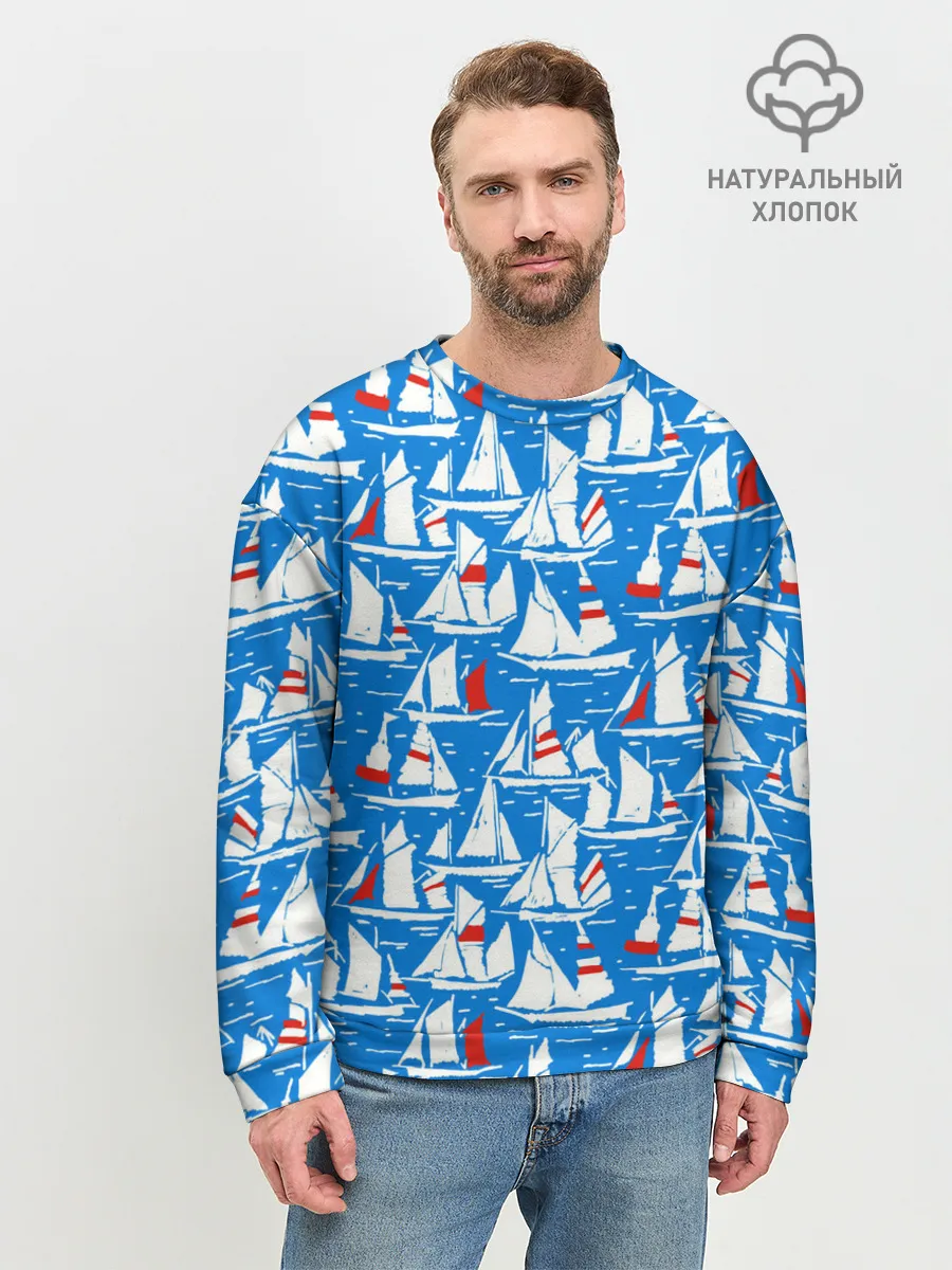 Мужской свитшот базовый / Яхты