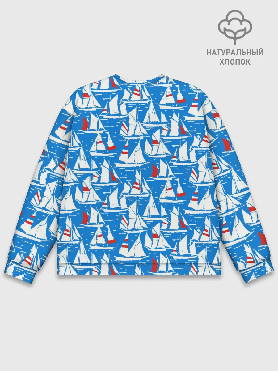 Мужской свитшот базовый / Яхты