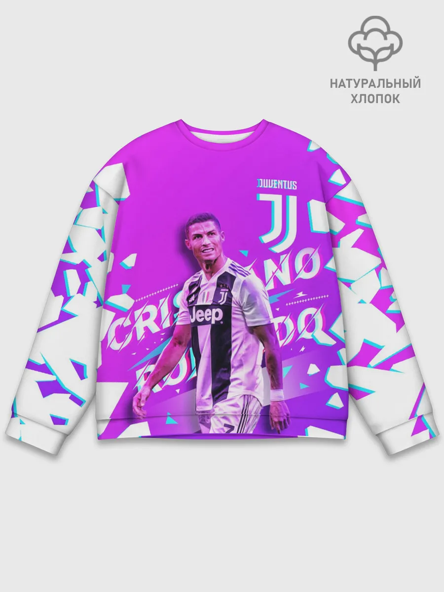 Мужской свитшот базовый / КРИШТИАНУ РОНАЛДУ / НЕОН