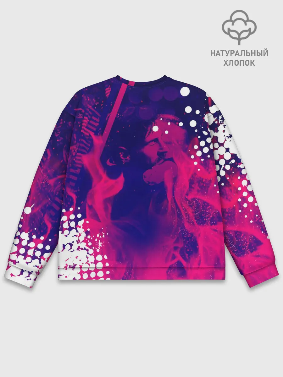 Мужской свитшот базовый / ЛИОНЕЛЬ МЕССИ / FIRE / ОГОНЬ