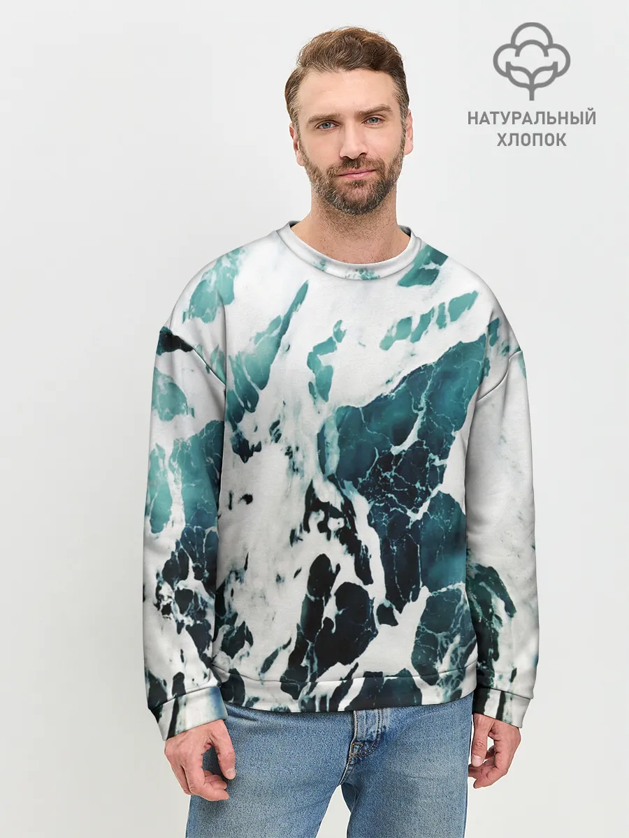 Мужской свитшот базовый / море