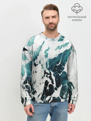 Мужской свитшот базовый / море
