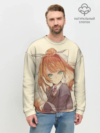 Мужской свитшот базовый / Нарисованная Моника