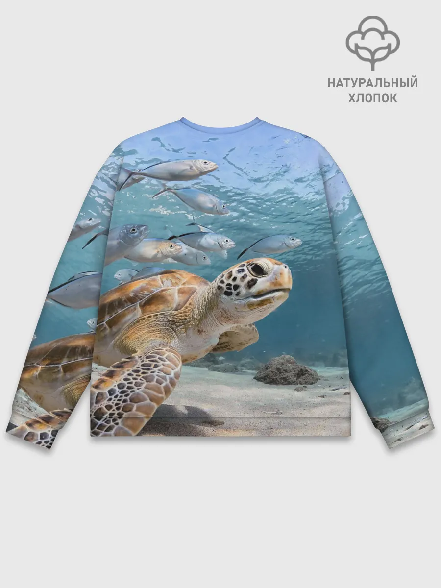 Мужской свитшот базовый / Морская черепаха