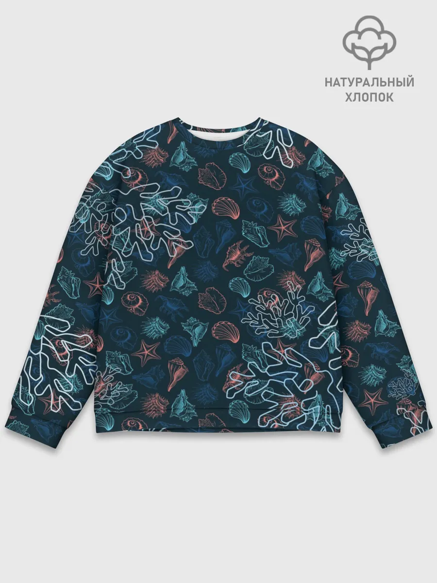 Мужской свитшот базовый / Ракушки