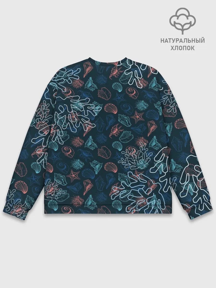 Мужской свитшот базовый / Ракушки