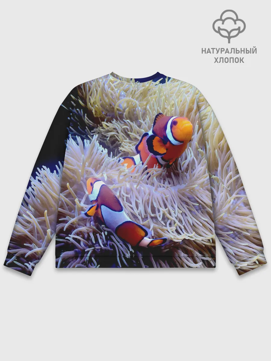 Мужской свитшот базовый / Клоуны в актинии