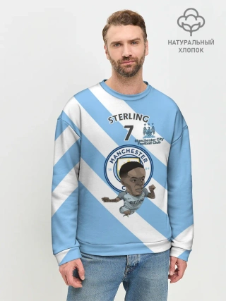 Мужской свитшот базовый / Рахим Стерлинг МанСити