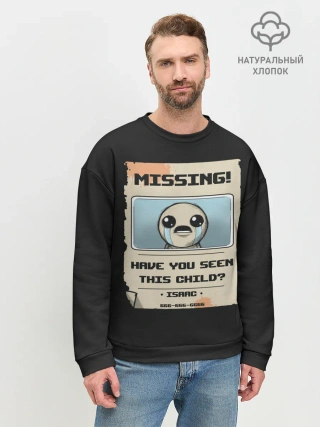 Мужской свитшот базовый / Пропал мальчик