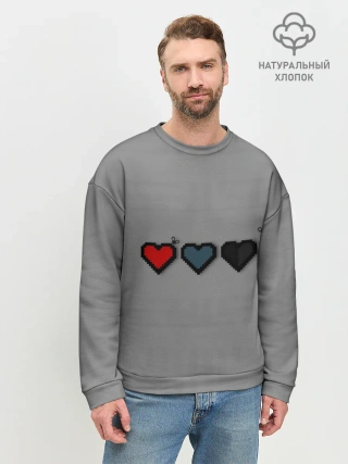 Мужской свитшот базовый / The binding of isaac Lives