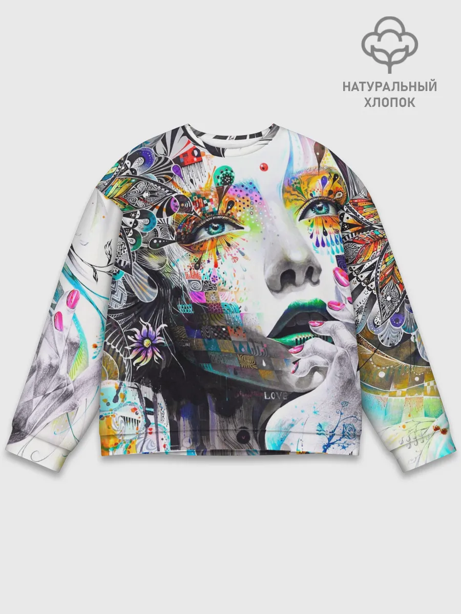 Мужской свитшот базовый / Абстрактная