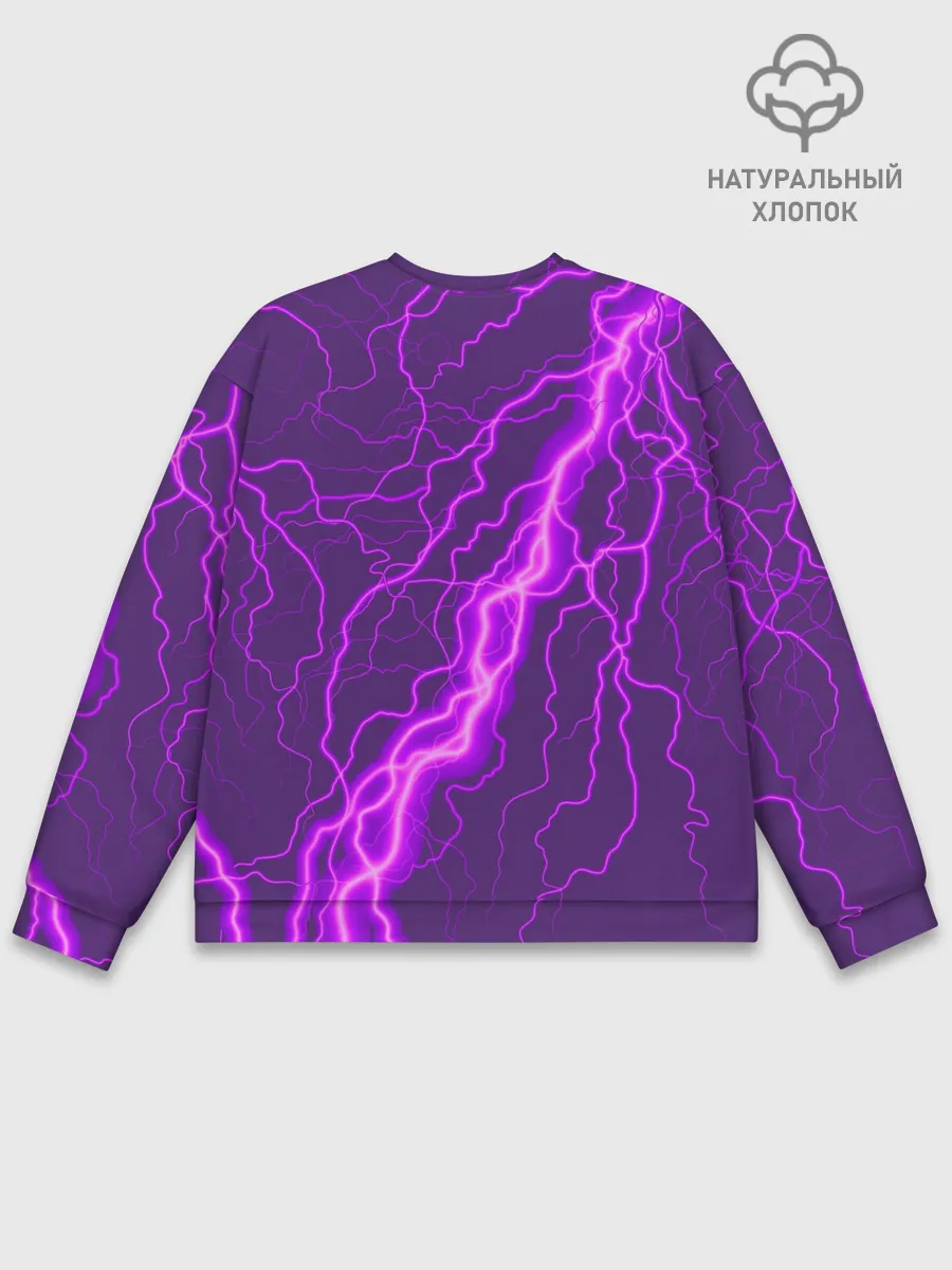 Мужской свитшот базовый / GENSHIN IMPACT / МОЛНИЯ