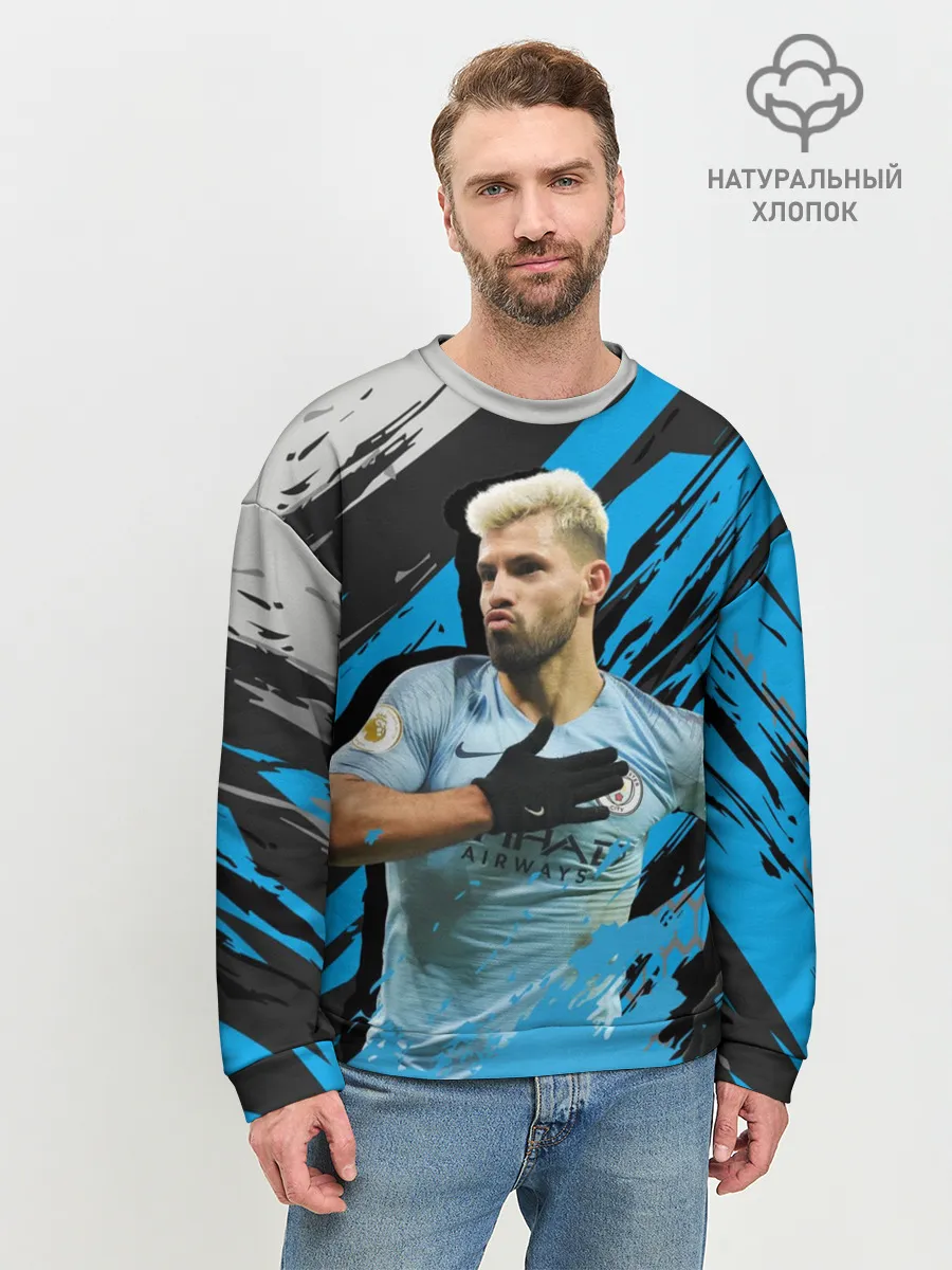 Мужской свитшот базовый / Серхио Агуэро