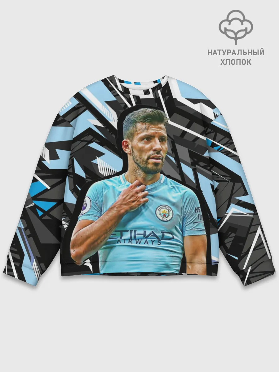 Мужской свитшот базовый / Серхио Агуэро