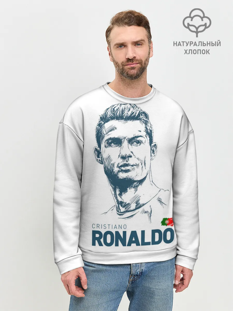 Мужской свитшот базовый / Криштиану Роналду