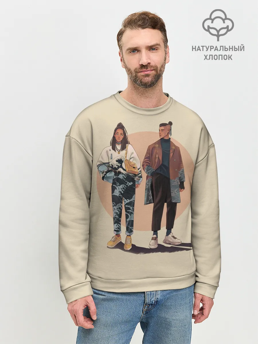 Мужской свитшот базовый / Катара и Сокка