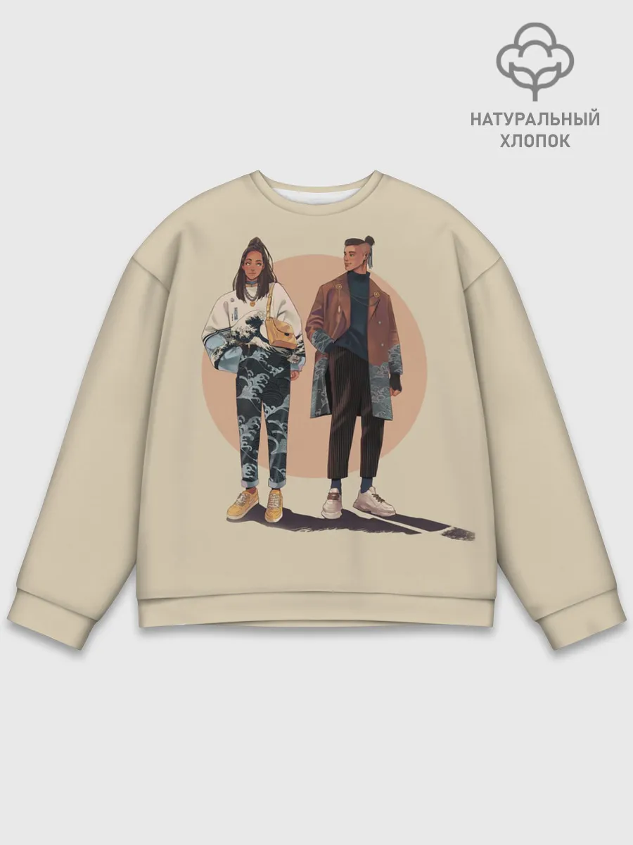 Мужской свитшот базовый / Катара и Сокка